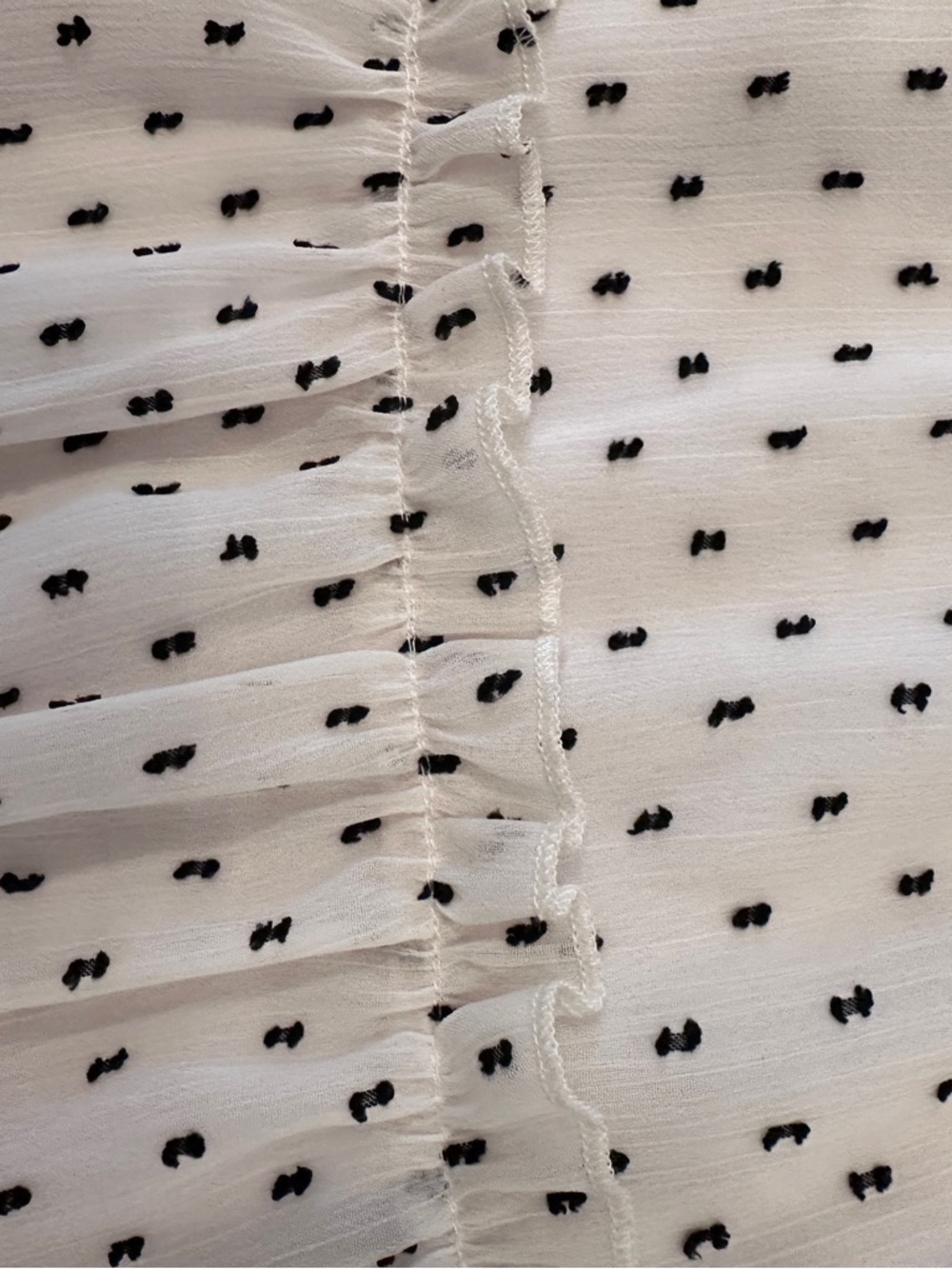 Cream Ruffle Dress - Picture 6 of 6
